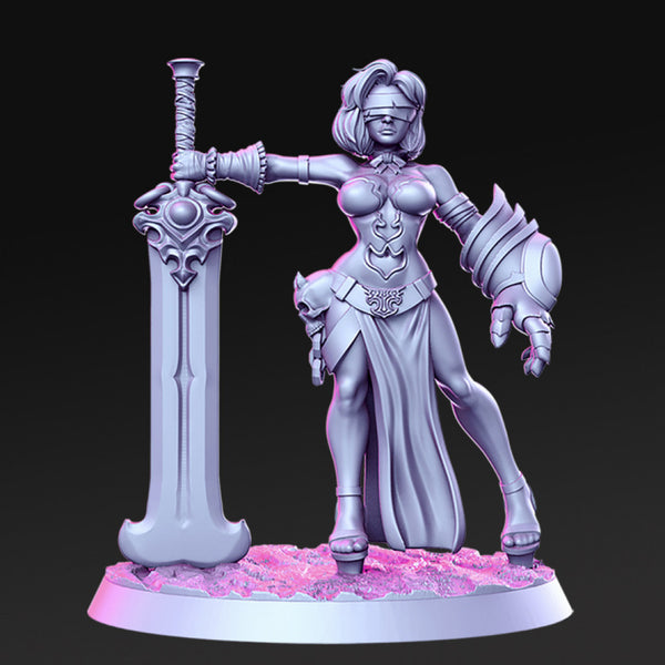 Justicia - Female  monster hunter - 32mm - DnD - Only-Games