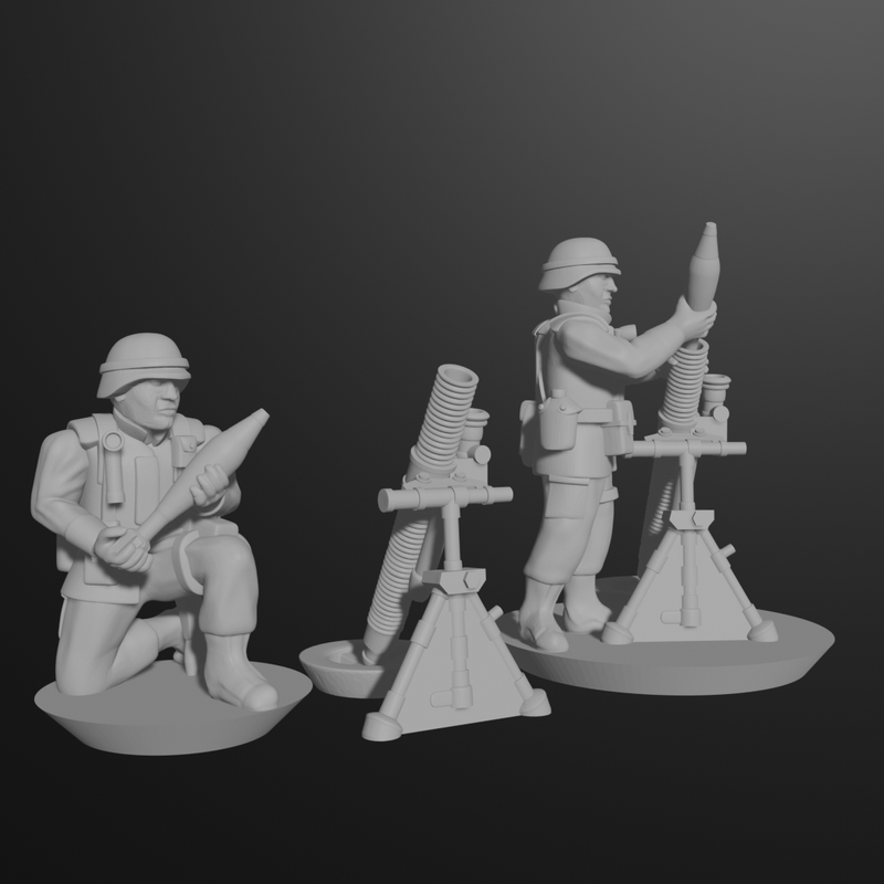 US 81mm Mortar Teams (4 Mortars) - Only-Games