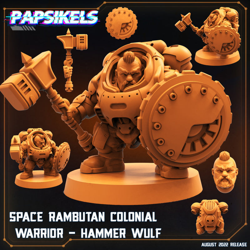 SPACE RAMBUTAN COLONIAL WARRIOR HAMMER WULF - Only-Games