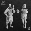 Fantasy Tavern bartender and waitress - Only-Games