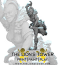 Urthafie - Barbarian Warrior Charging (32mm scale) - Only-Games