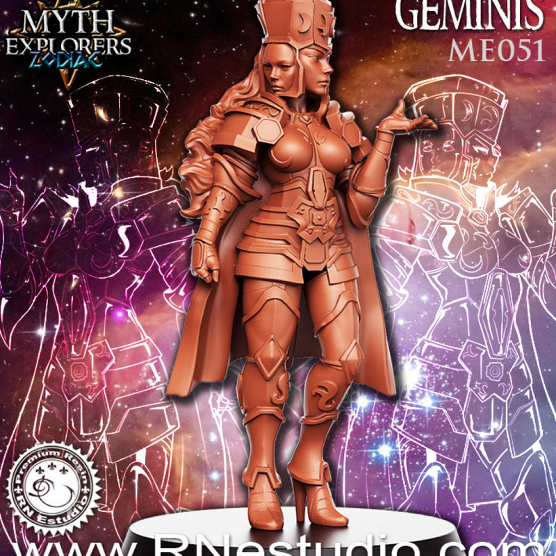 Geminis - Female Knight- 32mm - DnD - Only-Games