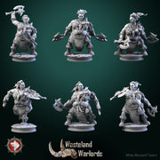 Big barbarian females set 6 miniatures 32mm - Only-Games
