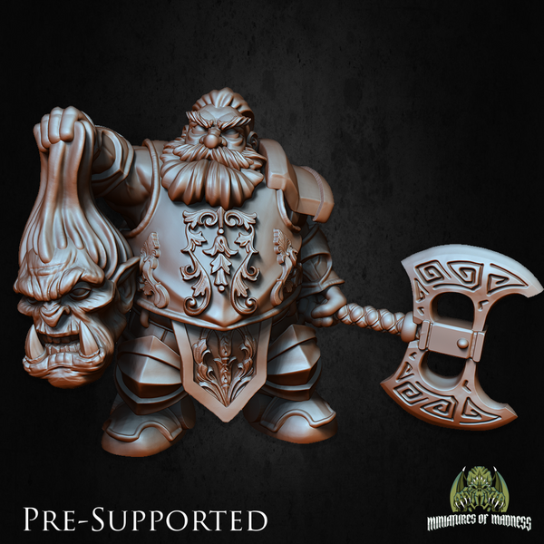 Vognar Cuthroats [32mm Scale] Dwarf Fighter - Only-Games