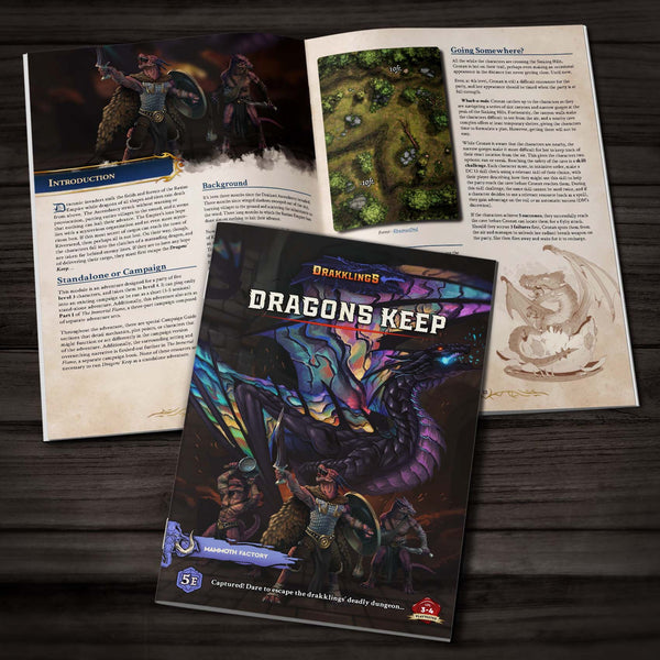 Drakklins of Dragons Keep - Physical 5e Adventure Booklet - Only-Games
