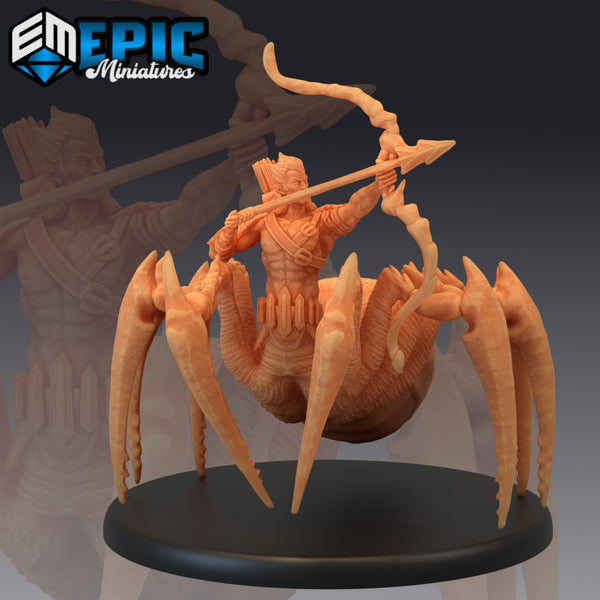 Dark Elf Spider Archer / Drider Abomination Adventurer / Huge Cave Arachnid - Only-Games
