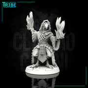 (0077) Male featherfolk birdman wizard with flame spell - Only-Games