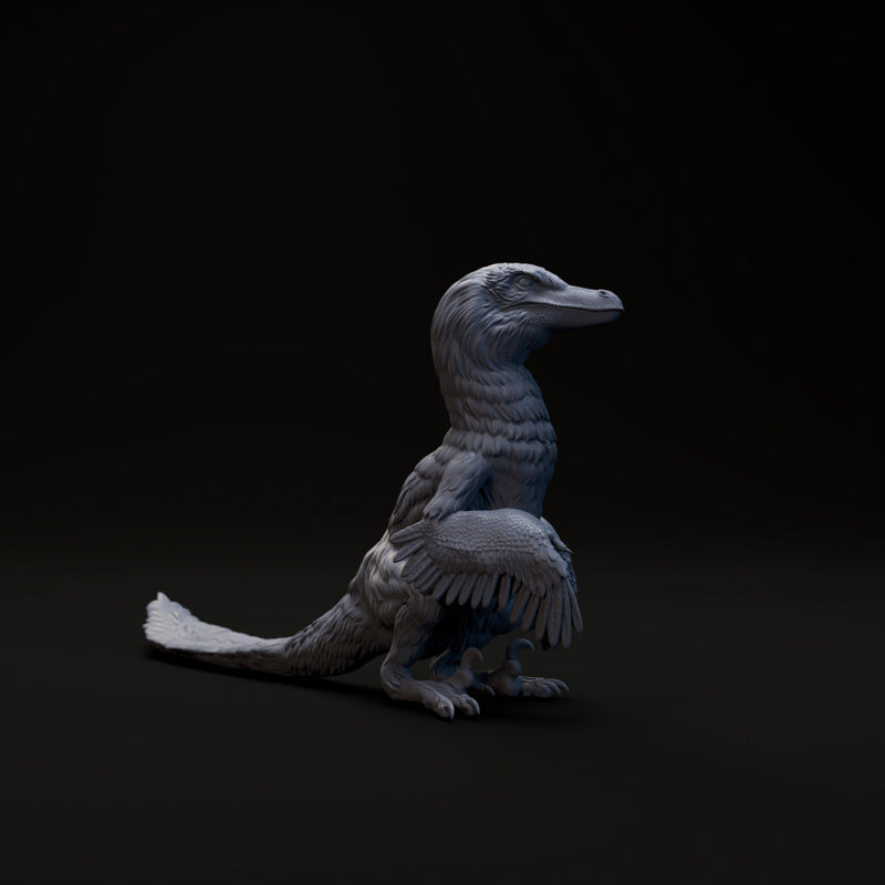 Velociraptor sitting 1-20 scale dinosaur - Only-Games