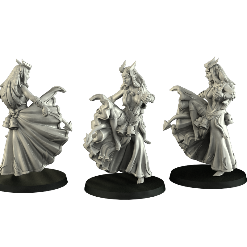 Tiefling Adventurers 3 miniatures - Only-Games