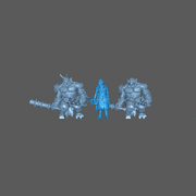 (0029) Male orc oni with clubs - Only-Games