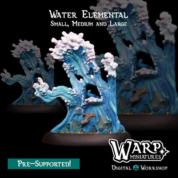 Water Elementals - Small, Medium and Large - Only-Games