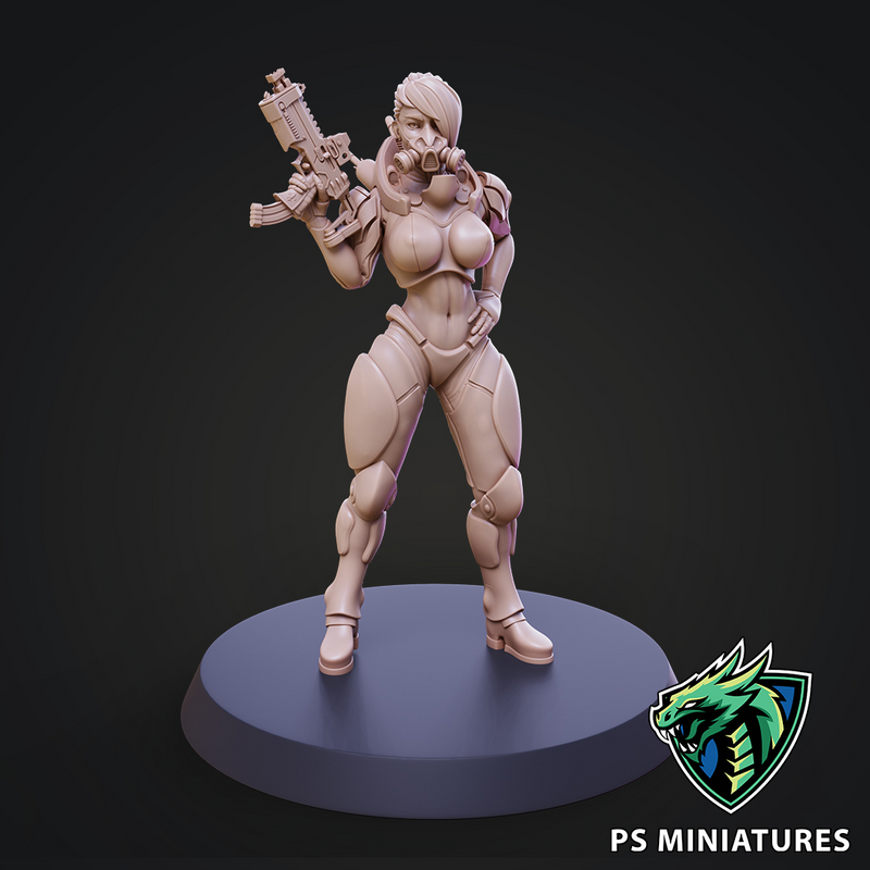 Cyberpunk Mercenary Pose 1 - Only-Games