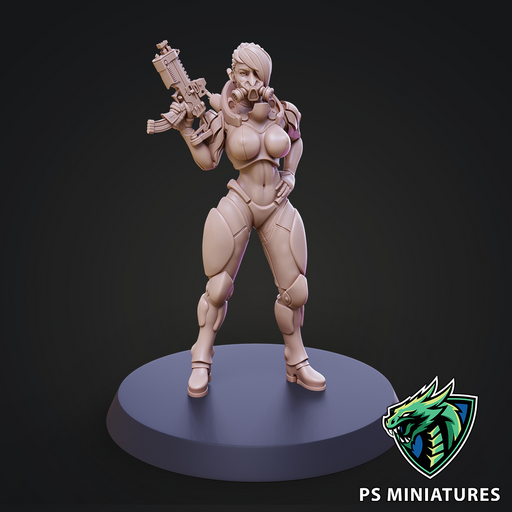 Cyberpunk Mercenary Pose 1 - Only-Games