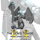 Lucinda - Infernal Fiend (32mm scale Large miniature with supports) - Only-Games