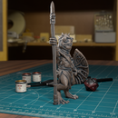 Frogfolk Spearman 08 - 32mm - DND - Pathfinder - Only-Games