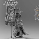 20 Templar War Banners + Standard-Bearer - Only-Games