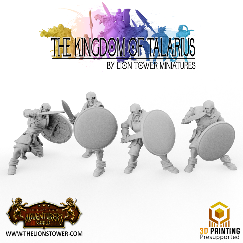 Kingdom of Talarius - Light Infantry x 10 (32mm scale) - Only-Games