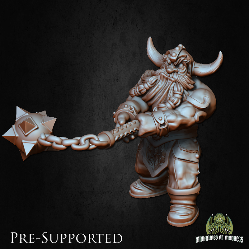 Doli The Smasher [32mm Scale] Dwarf Fighter - Only-Games