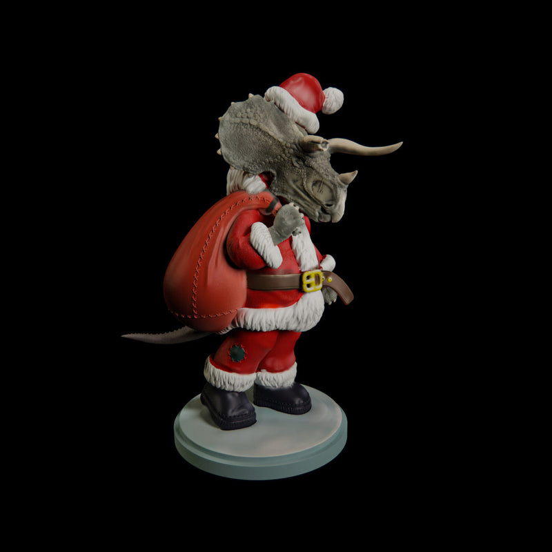 Triceratops Santa Claus - dinosaur humanoid - Only-Games