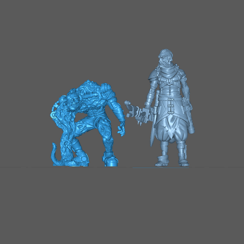 (0161) Male sci-fi abomination undead monster creature - Only-Games