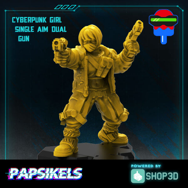 Cyberpunk Girl Dual Aim Handgun - Only-Games