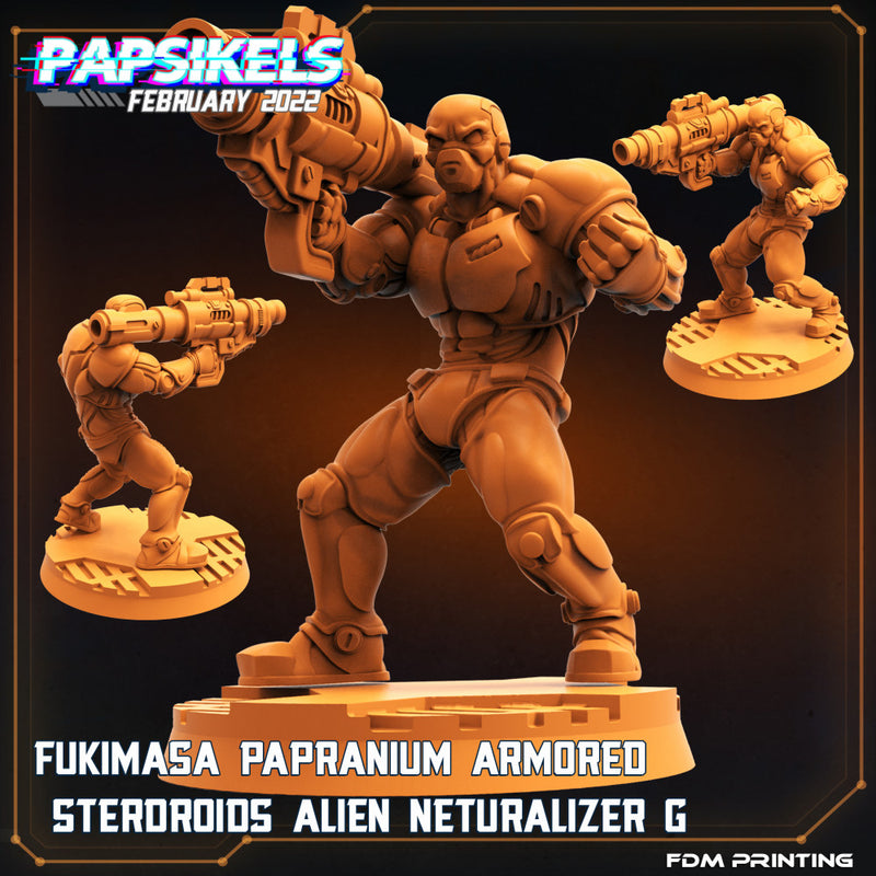 FUKIMASA PAPRANIUM ARMORED STERDROIDS ALIEN NEUTRALIZER G - Only-Games