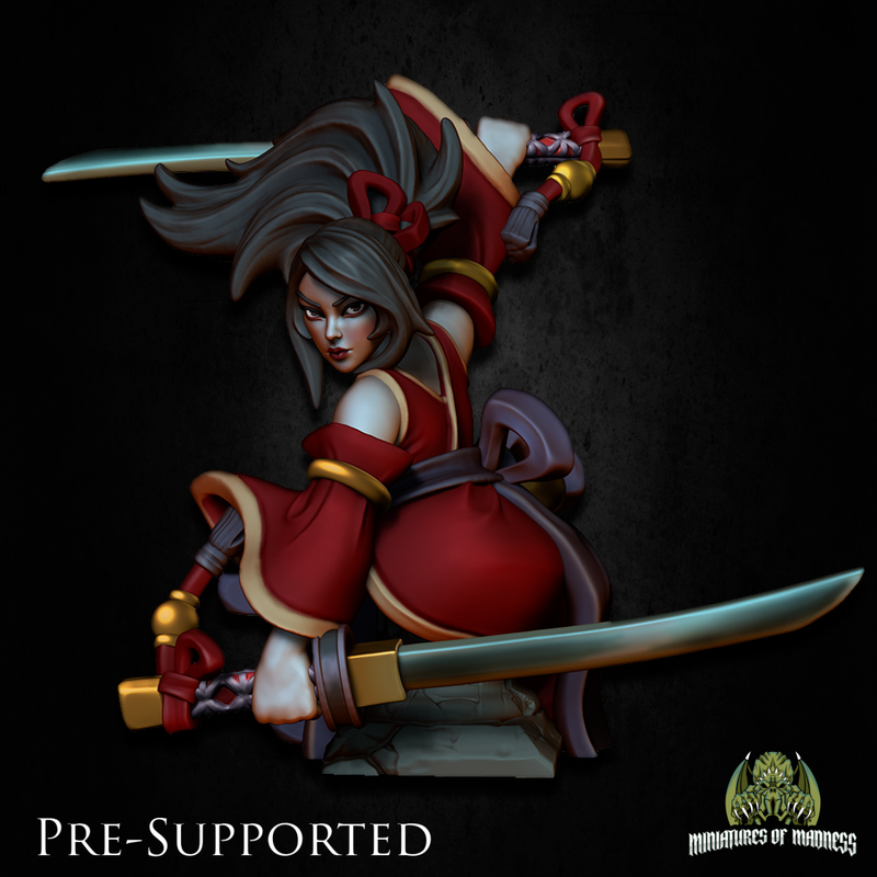 Kimiko The Kunoichi [Bust]  Female Samurai Ninja Fighter - Only-Games