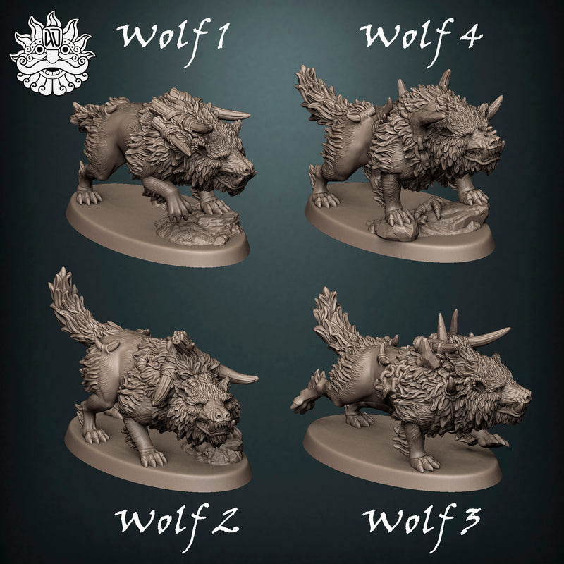 Feral Maw Tribe Dire Wolves - Only-Games