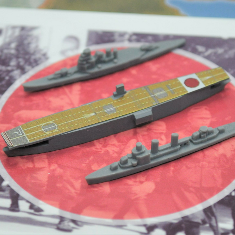 14pc 3D Printed Japanese Battle Group Agaki Carrier, Fubuki Destroyer and Takao Heavy Crusier - Only-Games