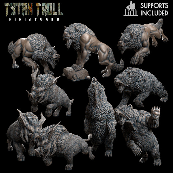 Animal Bundle - TytanTroll Miniatures - DnD - Fantasy - Only-Games