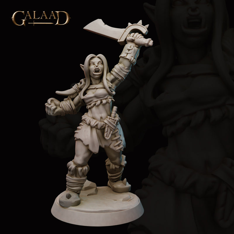 Female Orc Fighter - Only-Games