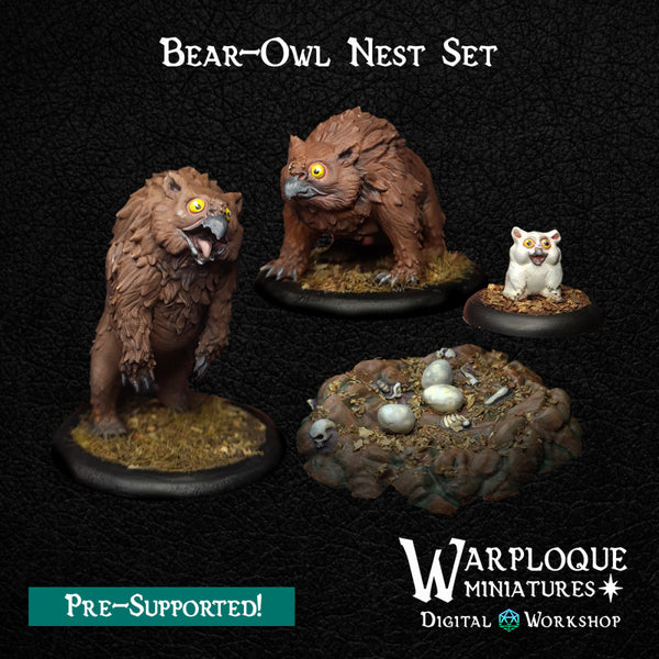 Bear-Owl Nest Set - Only-Games