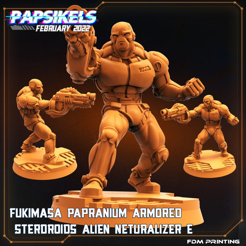 FUKIMASA PAPRANIUM ARMORED STERDROIDS ALIEN NEUTRALIZER E - Only-Games