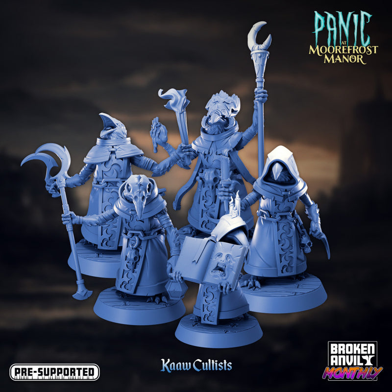 Panic at Moorefrost Manor- Kaaw Cultists Complete Set - Only-Games