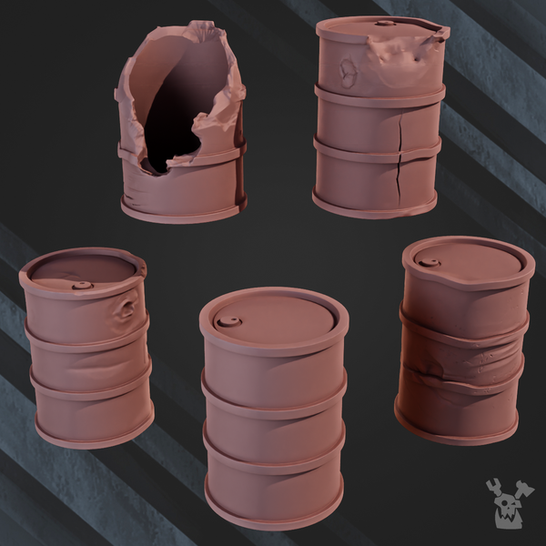 Barrels for terrain x5 - Only-Games