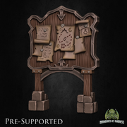 Tavern Scenary [32mm Scale] Wood Parquet Diorama - Only-Games