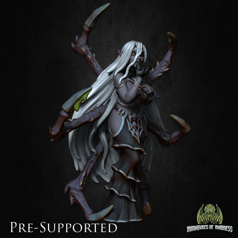 Lyandra [PRE-SUPPORTED] Spider Queen Dark Elf Drow - Only-Games