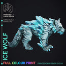 Ice Wolf - Pre-Coloured - 32mm Scale - Only-Games