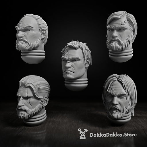 Legendary Heroes Heads x5 - Only-Games