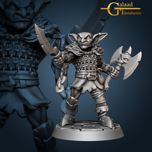 Goblin with dagger and axe - Only-Games
