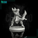 (0089) Male felinid ranger with katana and crossbow - Only-Games