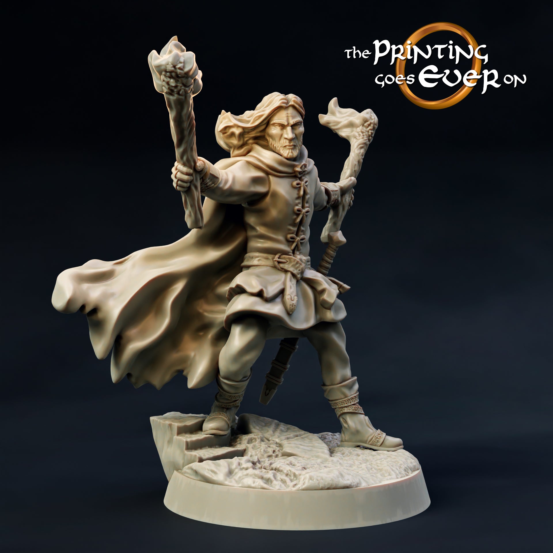 Ranger with flaming torches - The Printing Goes Ever On - Miniatures by ...