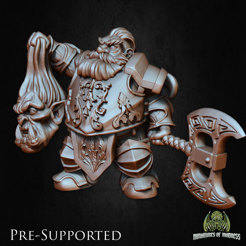 Vognar Cuthroats [32mm Scale] Dwarf Fighter - Only-Games