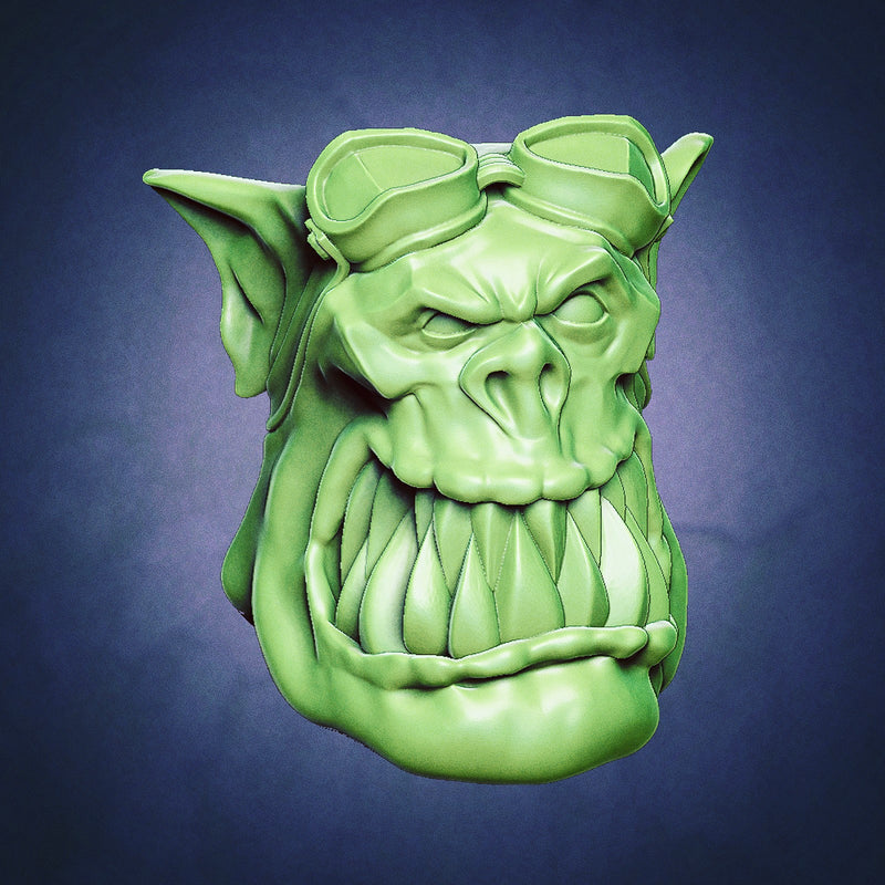 Orc Goggle Heads - Set A (Lad Size) - Only-Games