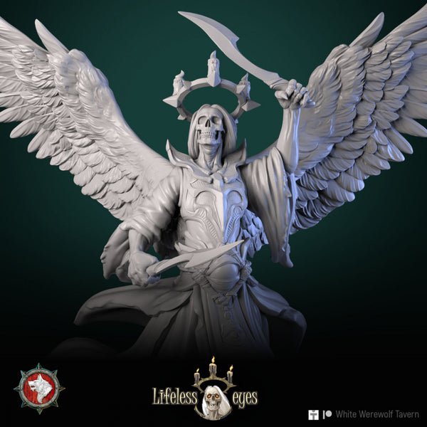 Winged undead caster 75mm pre-supported - Only-Games