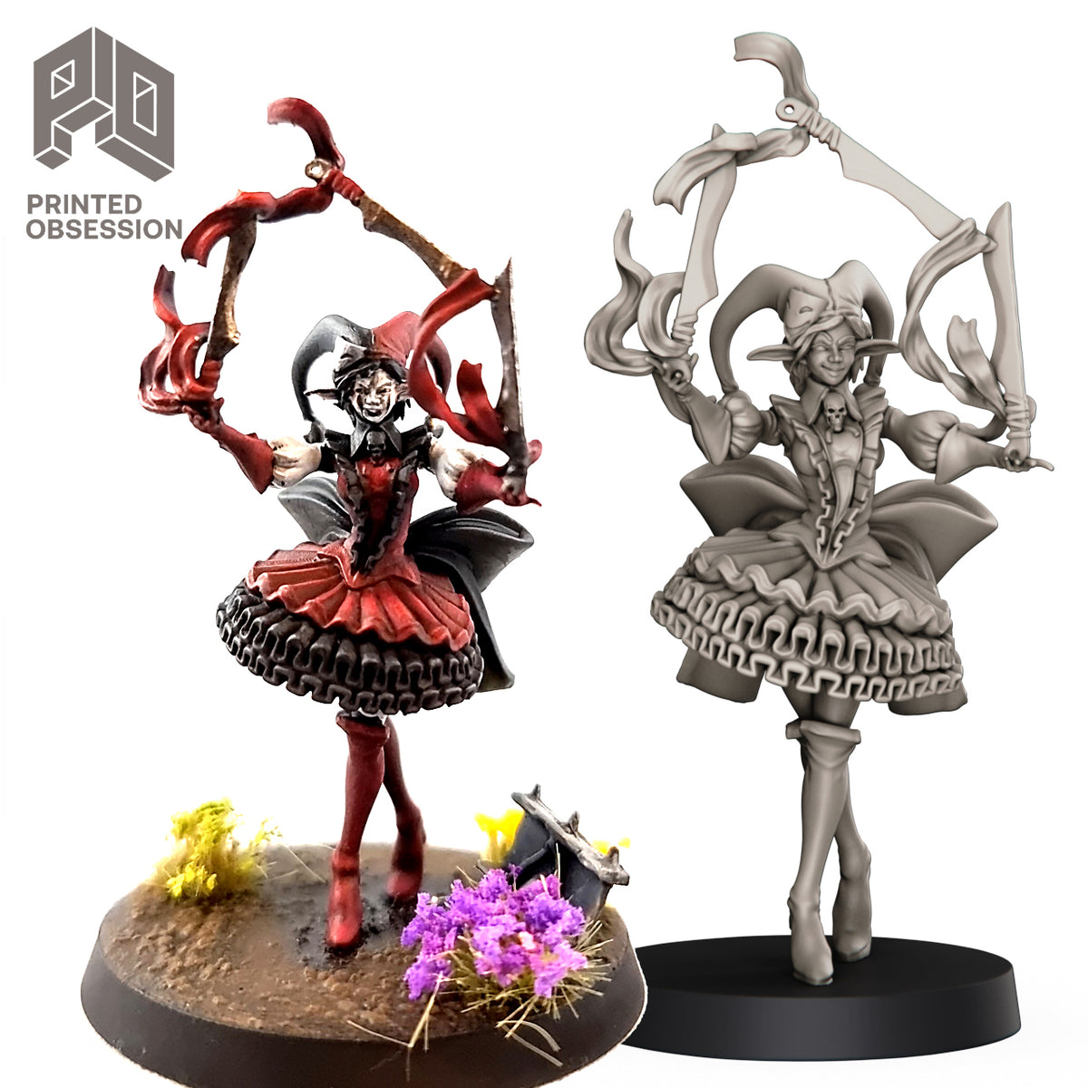 Bladed Jester - Joker - Printed Obsession - Miniatures by Only