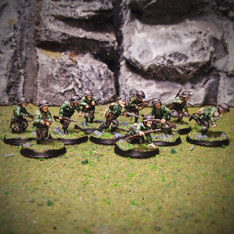 Wehrmacht german Squad 2 (x10) - 28mm - Only-Games