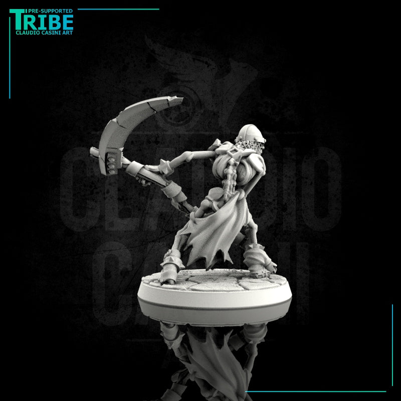 (0044) Skeleton warrior with scythe - Only-Games