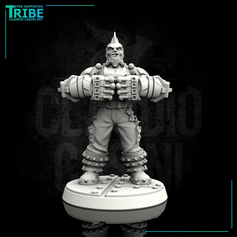 (0087) Male big guy cyberpunk with big arms - Only-Games