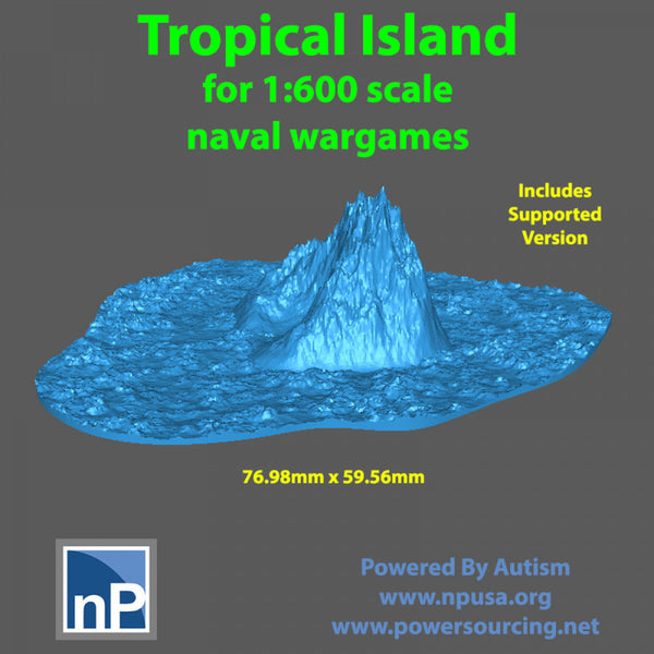1/600 scale Tropical Island 01 - Only-Games